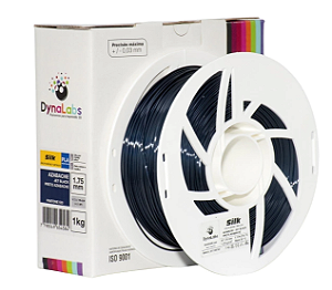 Filamento PLA SILK DynaLabs 1.75mm 1Kg Azabache