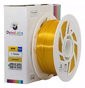 Filamento PLA SILK DynaLabs 1.75mm 1Kg Dourado