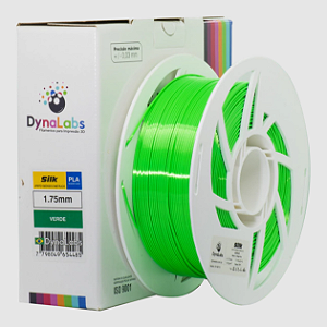 Filamento PLA SILK DynaLabs 1.75mm 1Kg Verde
