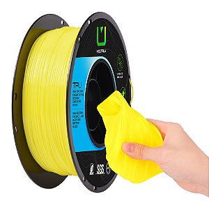 Filamento TPU Multfila 1.75mm 1KG Amarelo Translúcido