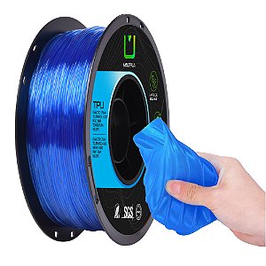 Filamento TPU Multfila 1.75mm 1KG Azul Transparente