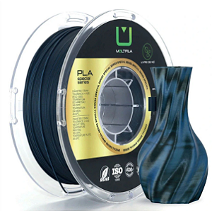 Filamento PLA Multfila Saturno Azul e Preto 1.75mm 1kg