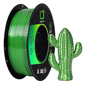 Filamento PLA Silk Multfila 1.75mm 1KG Verde