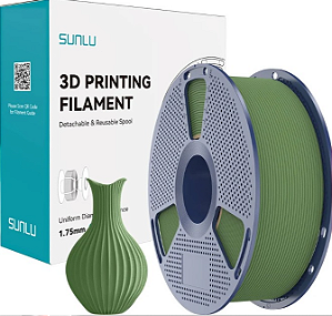 Filamento Sunlu PLA Verde Oliva 1.75mm 1KG