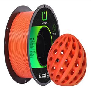 Filamento PLA Matte Dual Multfila 1.75mm 1KG Vermelho e Laranja