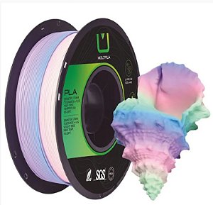 Filamento PLA Rainbow Matte Multfila 1.75mm 1KG Coral Colors