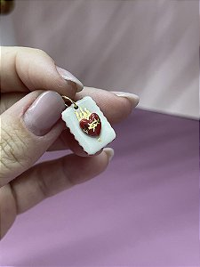 Pingente Sagrado Coração Quadrado