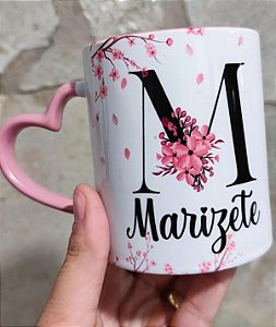 Caneca Personalizada com Alça Coração