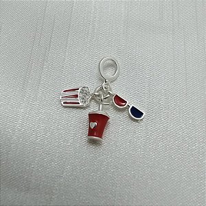 Berloque Cinema 3D - Prata