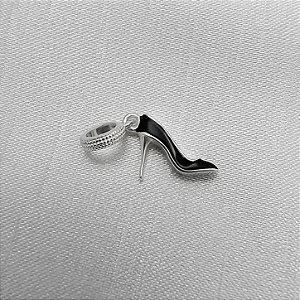 Berloque Sapato Salto Alto - Prata