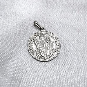 Pingente Medalha São Bento - Prata