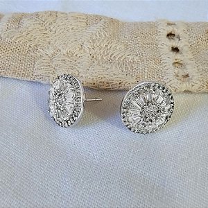 Brinco Mandala de Cristais - Semijoia