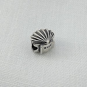 Berloque Separador Concha - Prata