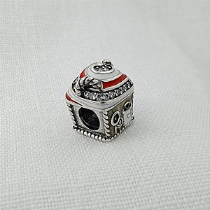 Berloque Separador Casa de Doces - Prata