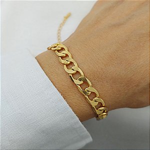 Pulseira Elo Grumet - 7mm - Semijoia