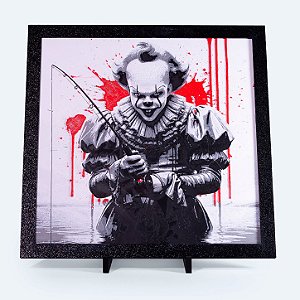 Quadro Isca Vermelha — Placa Decorativa 3D em Relevo 20x20 cm
