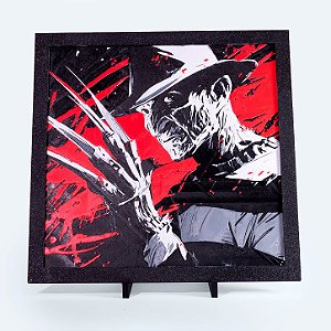 Quadro Garras na Escuridão — Placa Decorativa 3D em Relevo 20x20 cm