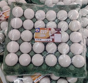 OVO EXTRA BRANCO AKEMI BDJ 30 UNID.