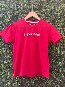 CAMISA MASCULINA INFANTIL VERMELHA