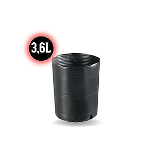 Vaso Redondo Preto 3,6L