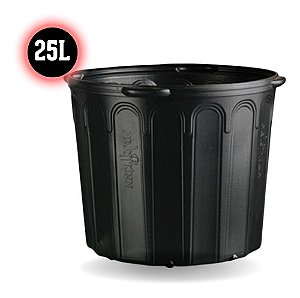 Vaso Nutriplan Redondo Grande com alça 25L (Preto)