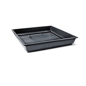PRATO FLOREIRA 01 PRETO - 15X15CM BASE