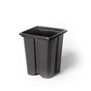 Pote quadrado para mudas 0.185L (preto) 08 cm