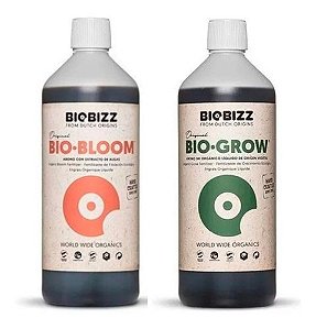 Kit Fertilizante Organicos Base Biobizz 2x1000ml Grow Bloom