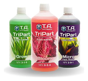 Fertilizantes TA Terra Aquatica Starter Kit TriPart 3 x 1L