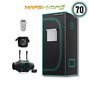 Kit Grow Estufa e Exaustor Mars Hydro 70x70 p Cultivo Indoor