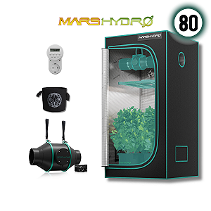 Kit Grow Estufa e Exaustor Mars Hydro 80x80 p Cultivo Indoor
