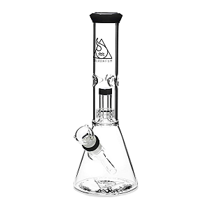 Bong Glass Ice Percolator Squadafum - Preto