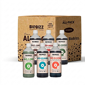 Kit Fertilizante Organico Biobizz All Pack Indoor 6 x 500ML
