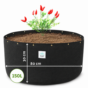 Cama de Cultivo - Vaso de Feltro 150  Litros