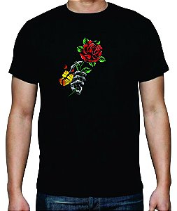 Estampa Mão na Rosa