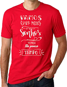 Estampa Vamos viver nosso sonhos
