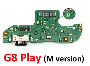 DOCK SUB PLACA CONECTOR DE CARGA MOTOROLA MOTO G8 PLAY / ONE MACRO COM CI (VERSÃO M)