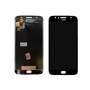 FRONTAL TELA DISPLAY MOTOROLA MOTO G5S PLUS PRETO SEM ARO LCD