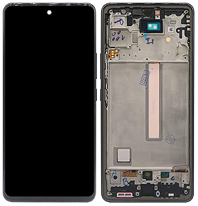FRONTAL TELA DISPLAY SAMSUNG A53 CAMERA FLUTUANTE COM ARO GRAFITTE OLED