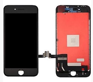 FRONTAL TELA DISPLAY IPHONE 8G / SE 2020 / SE 2021 PRETO 1° LINHA