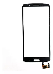 VIDRO FRONTAL MOTOROLA G6 PLUS PRETO COM TOUCH SEM COLA OCA