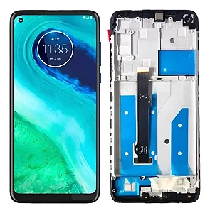 FRONTAL TELA DISPLAY MOTOROLA MOTO G8 COM ARO LCD