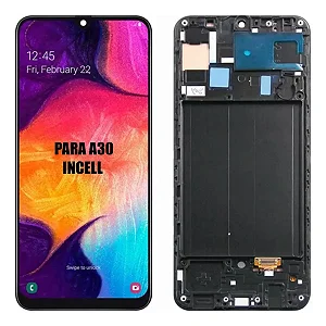 FRONTAL TELA DISPLAY SAMSUNG A30 / A50 INCELL COM ARO