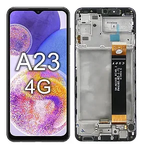 FRONTAL TELA DISPLAY SAMSUNG A23 4G A235 / M236 / F23 / A236 COM ARO