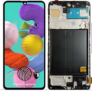 FRONTAL TELA DISPLAY SAMSUNG A51 COM ARO BORDA FINA OLED