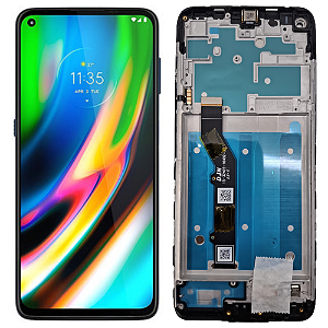 FRONTAL TELA DISPLAY MOTOROLA MOTO G9 PLUS VIVID COM ARO