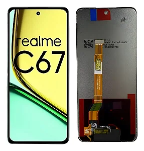 FRONTAL TELA DISPLAY REALME C67 4G / C75 4G LCD SEM ARO