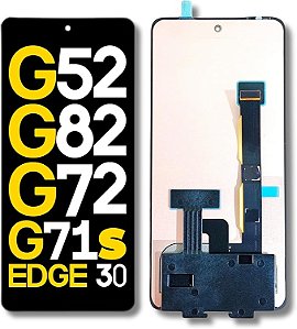 FRONTAL TELA DISPLAY MOTOROLA MOTO G52 / G82 5G / EDGE 30 / G71S / G72 SEM ARO OLED PREMIUM