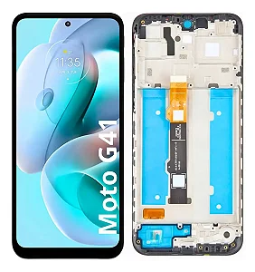 FRONTAL TELA DISPLAY MOTOROLA MOTO G41 COM ARO OLED