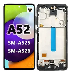 FRONTAL TELA DISPLAY SAMSUNG A52 5G / A52S LCD COM ARO GRAFITTE